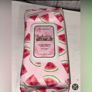 Hydrating Watermelon Facial Wipes - Pink new in package.  60 wipes